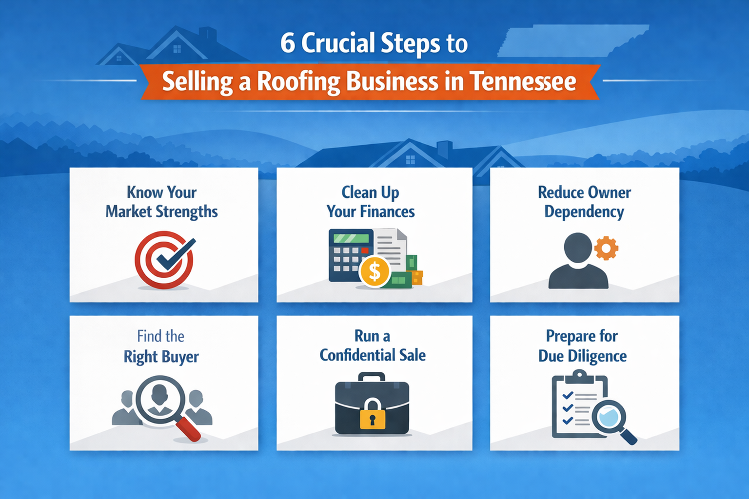 6 Crucial Steps to Selling a Roofing Business in Tennessee