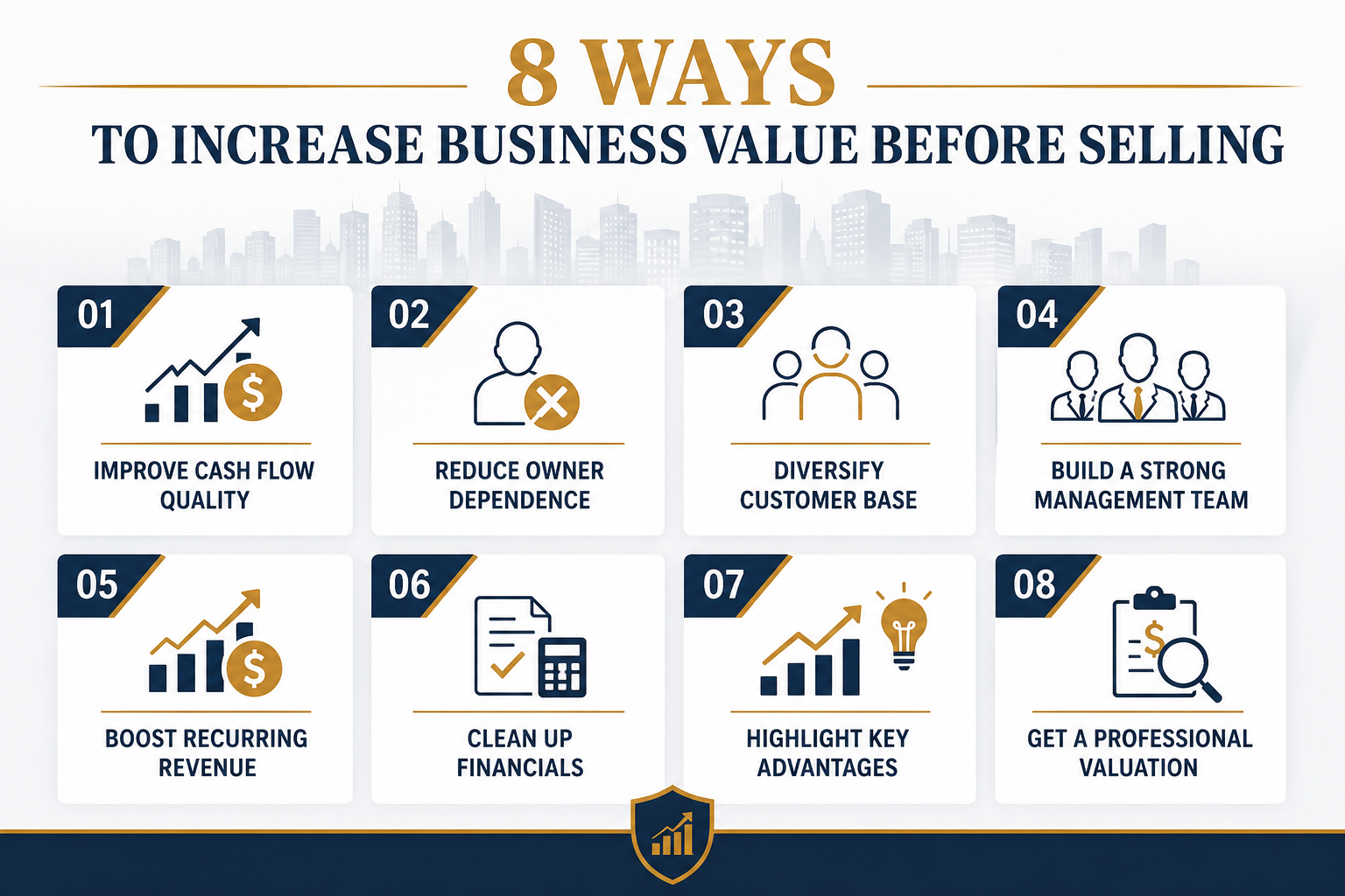 8 Ways To Increase Business Value Before Selling - UPDATED