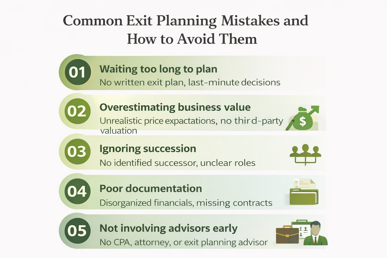 Common Exit Planning Mistakes and How to Avoid Them