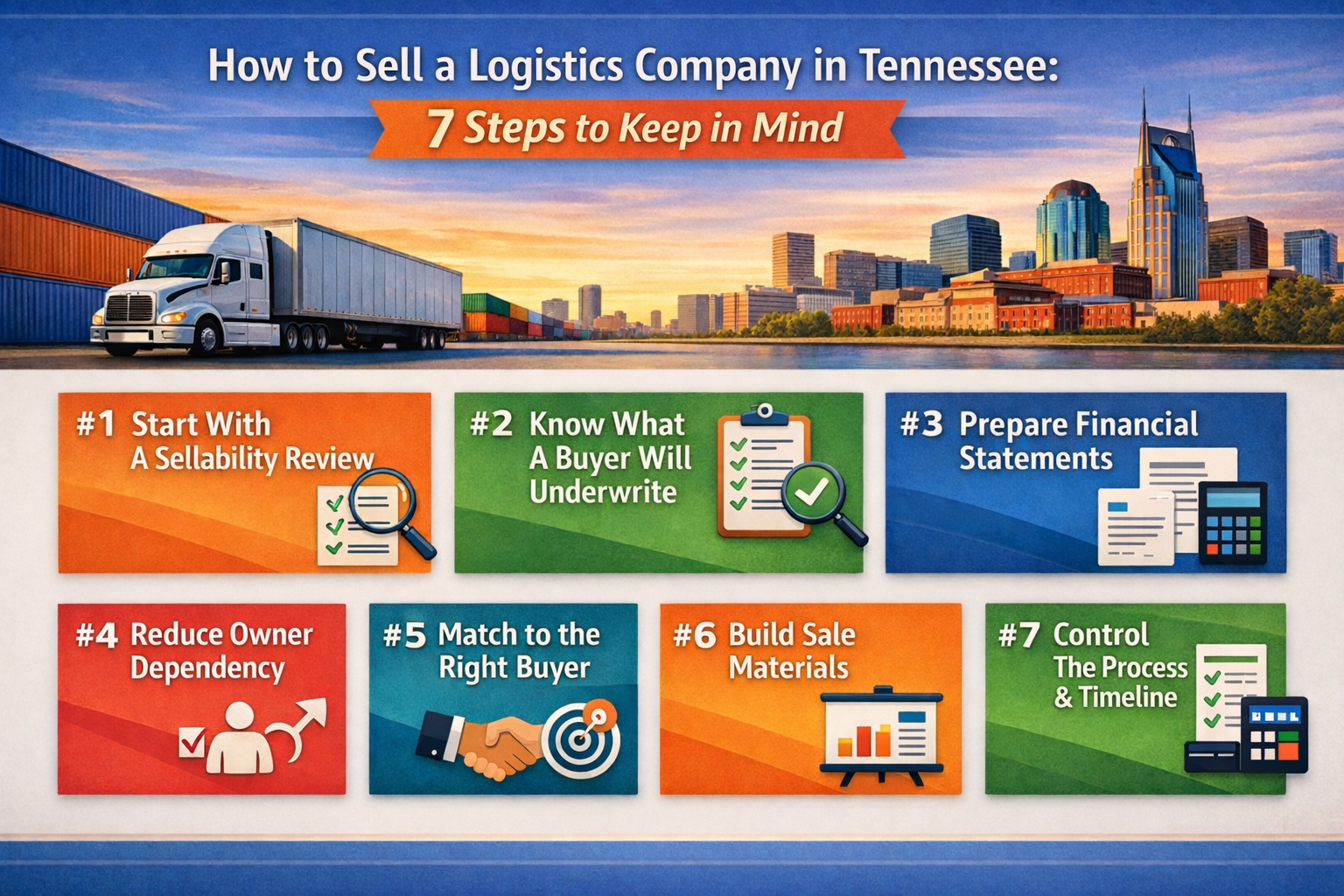 How to Sell a Logistics Company in Tennessee — 7 Steps to Keep in Mind