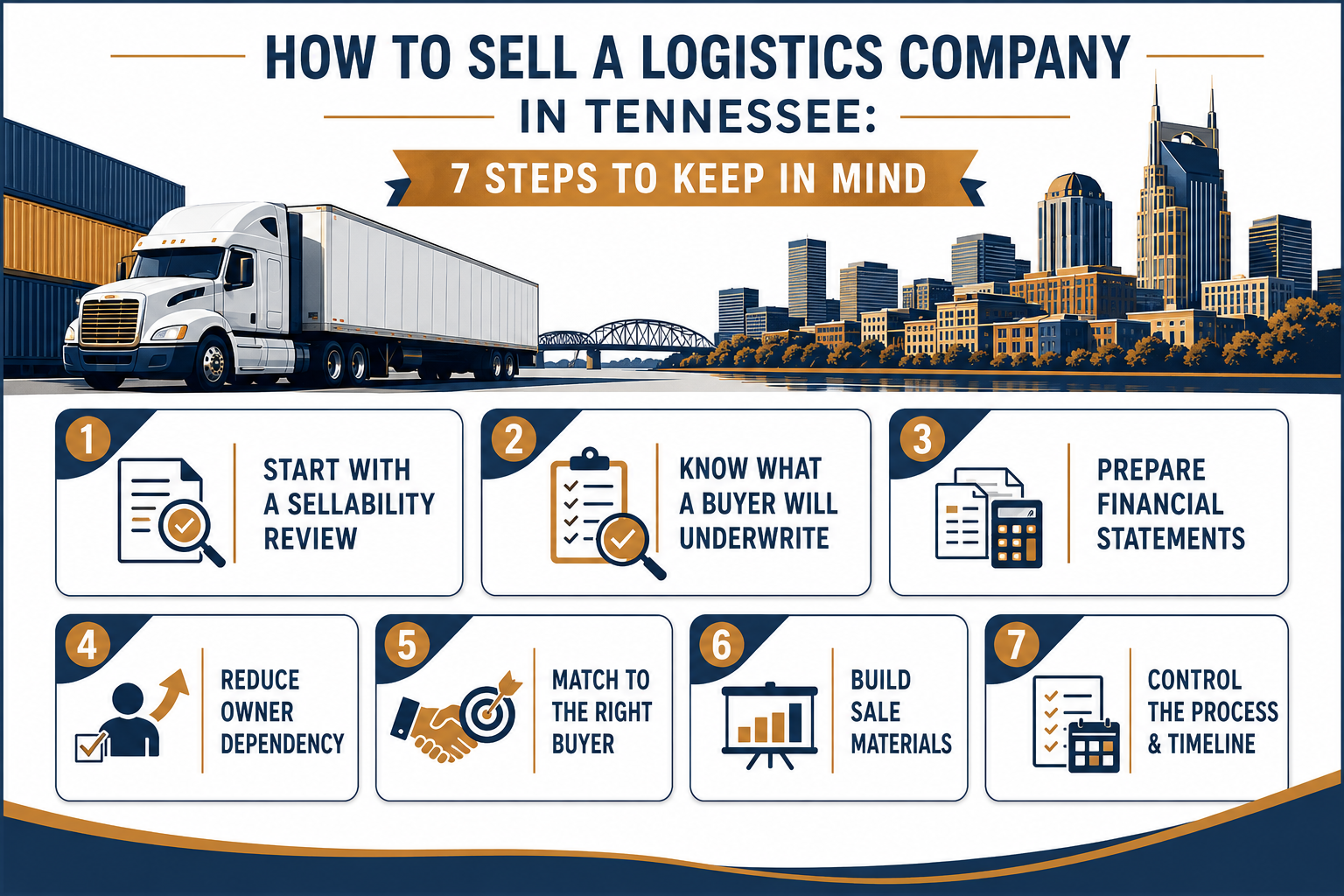 How to Sell a Logistics Company in Tennessee - 7 Steps to Keep in Mind - UPDATED