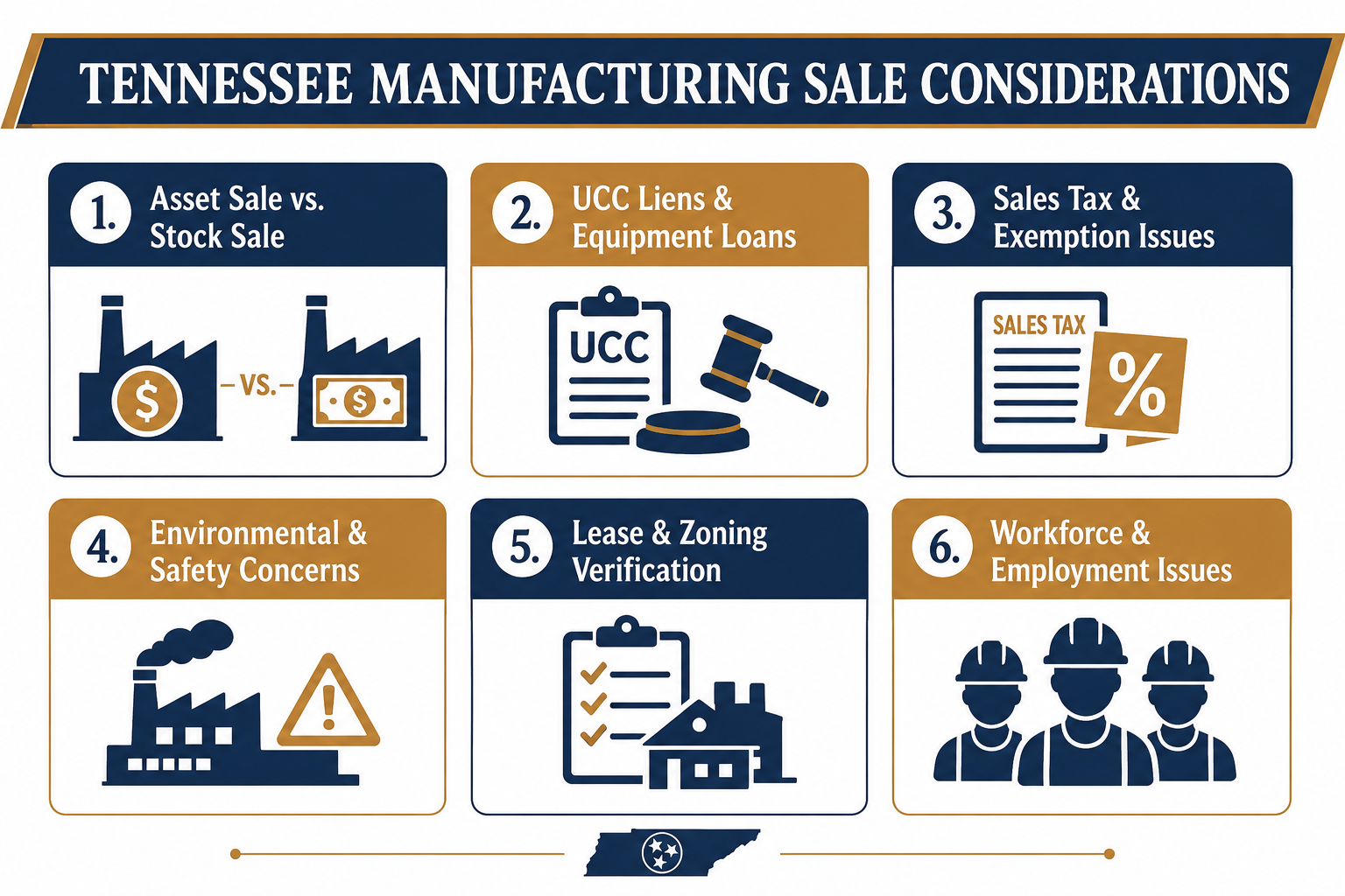 Tennessee Rules and Transfer Issues That Affect a Manufacturing Business Valuation & Sale - UPDATED