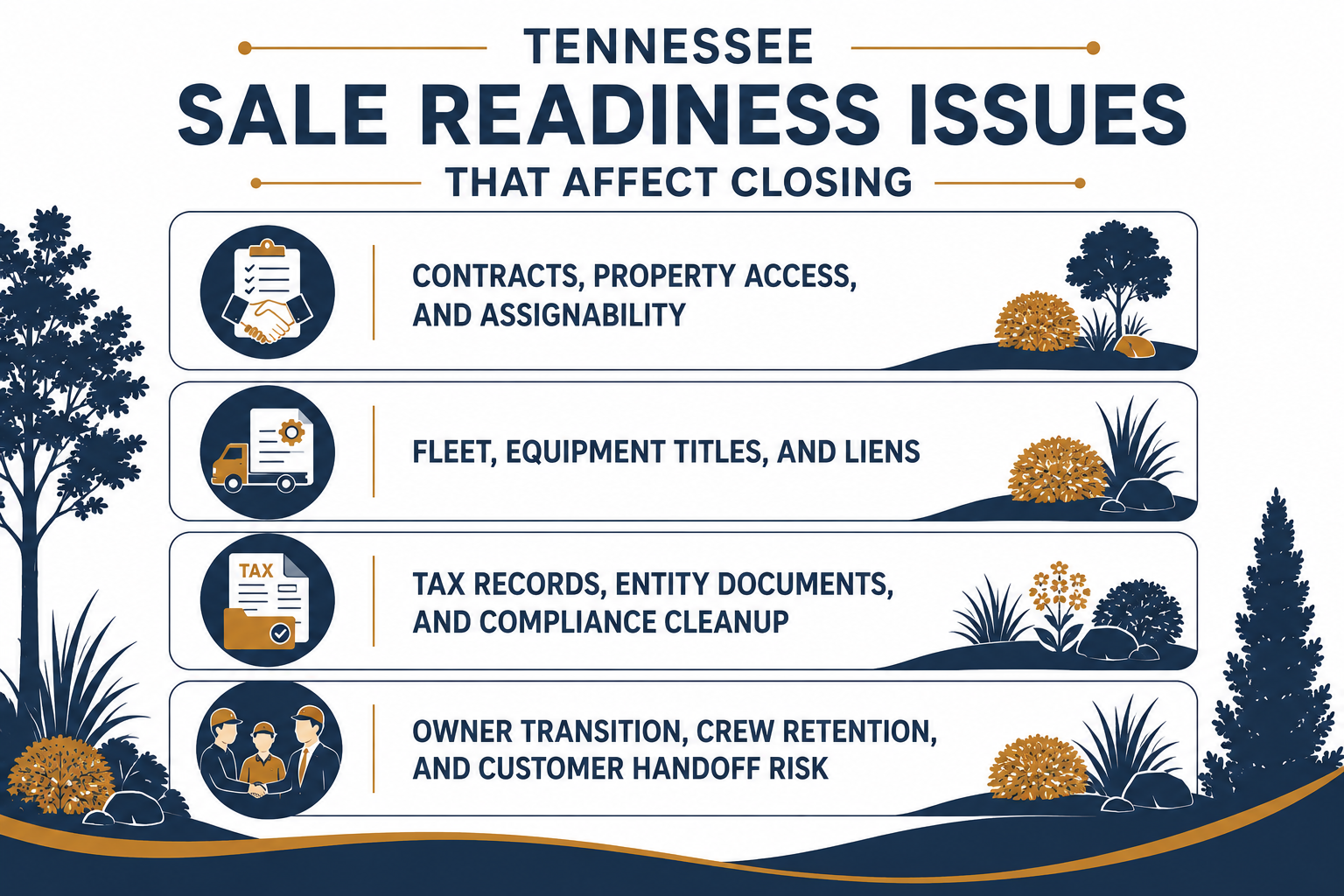 Tennessee Sale Readiness Issues That Affect Closing - UPDATED