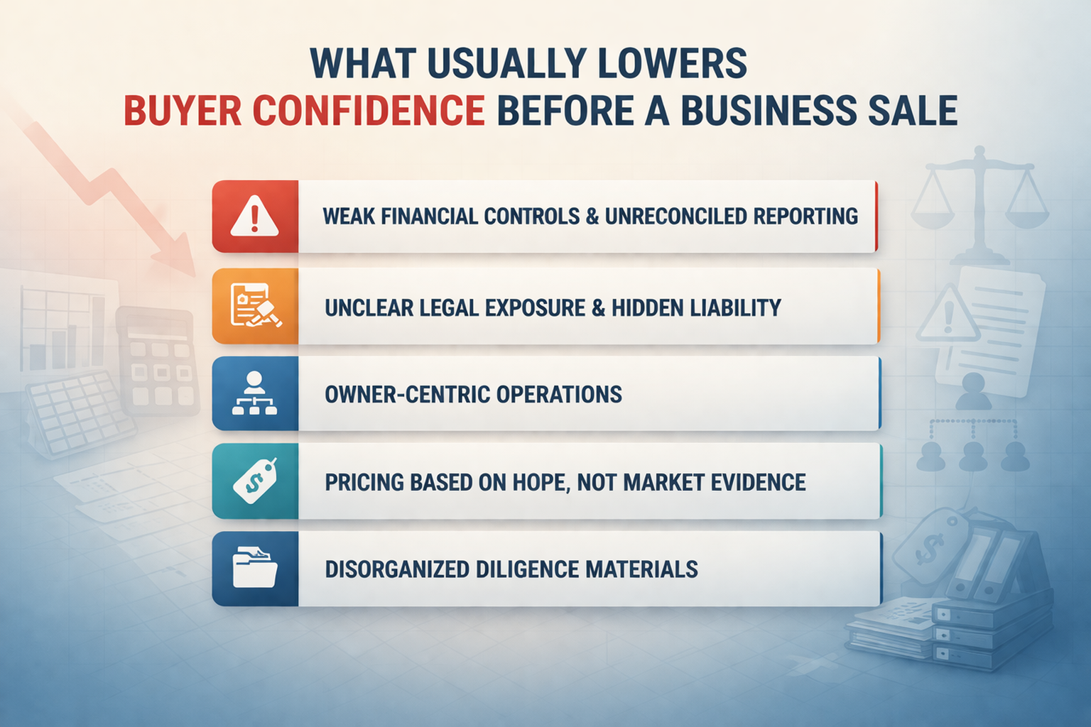 What Usually Lowers Buyer Confidence Before A Business Sale