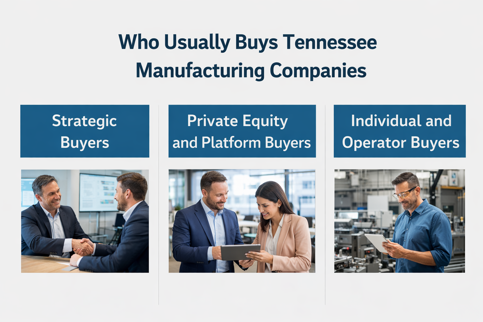 Who Usually Buys Tennessee Manufacturing Companies