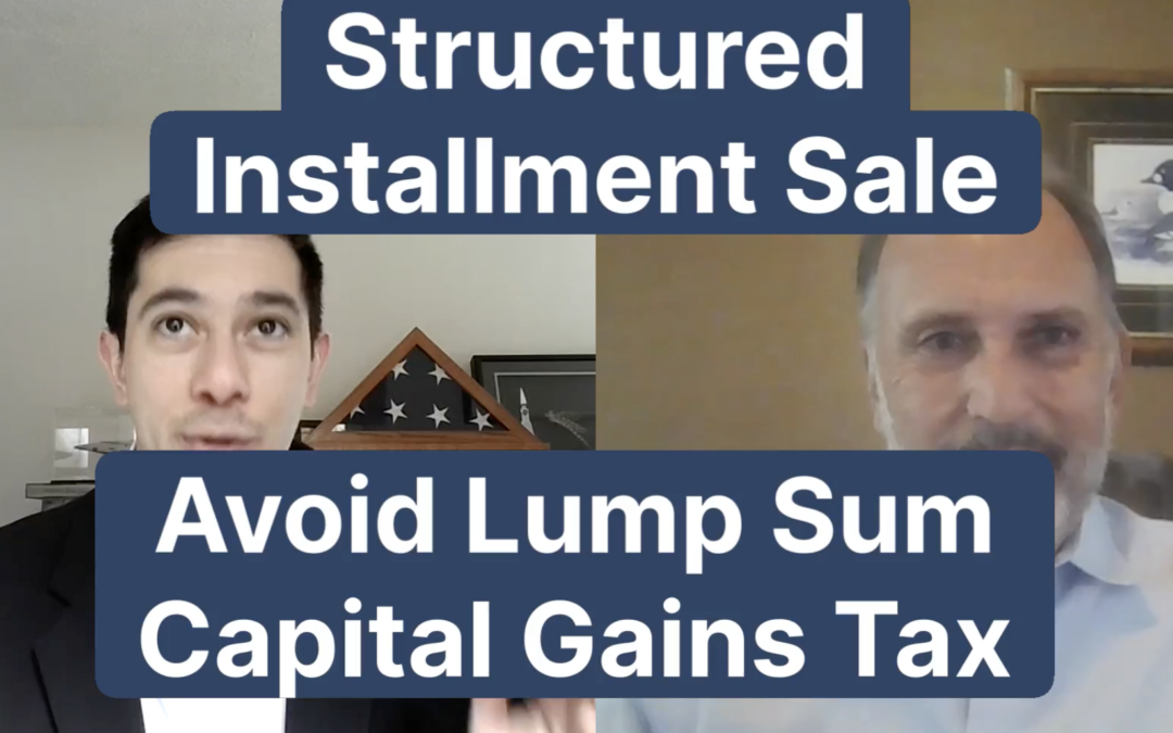 Business owner reviewing documents after selling their business using a structured installment solution to defer capital gains taxes.